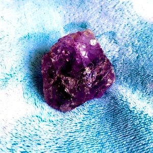 vibrant deep amethyst rough